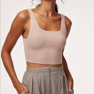 Aritiza Babaton Sculpt Tank in light pink in S